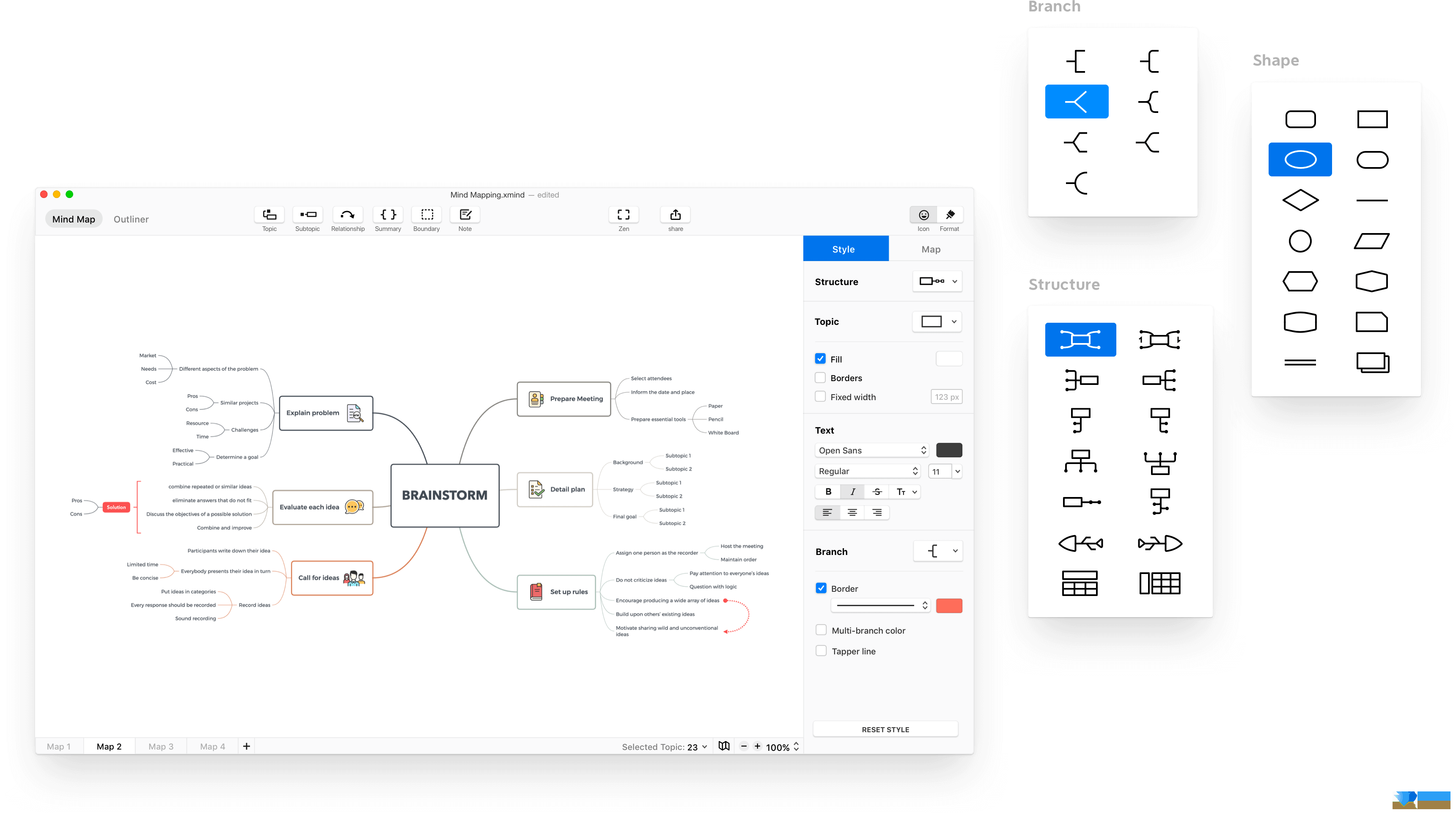 XMind 2020界面