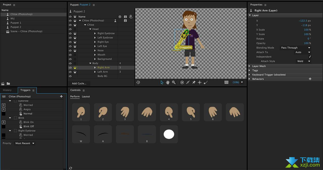 Adobe Character Animator界面1