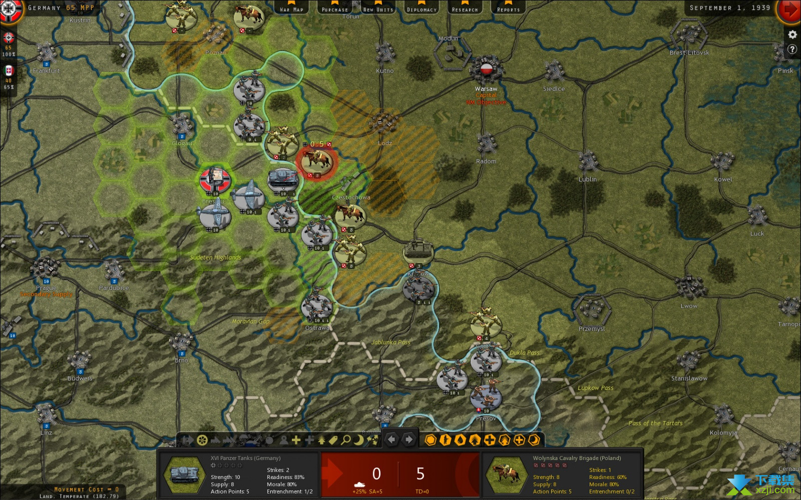 战略命令二战-欧洲战场界面2