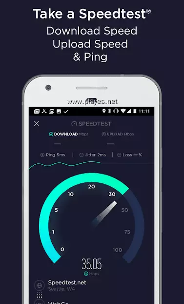 Speedtest界面