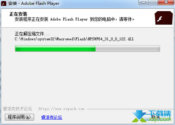 Adobe Flash Player PPAPI版界面1
