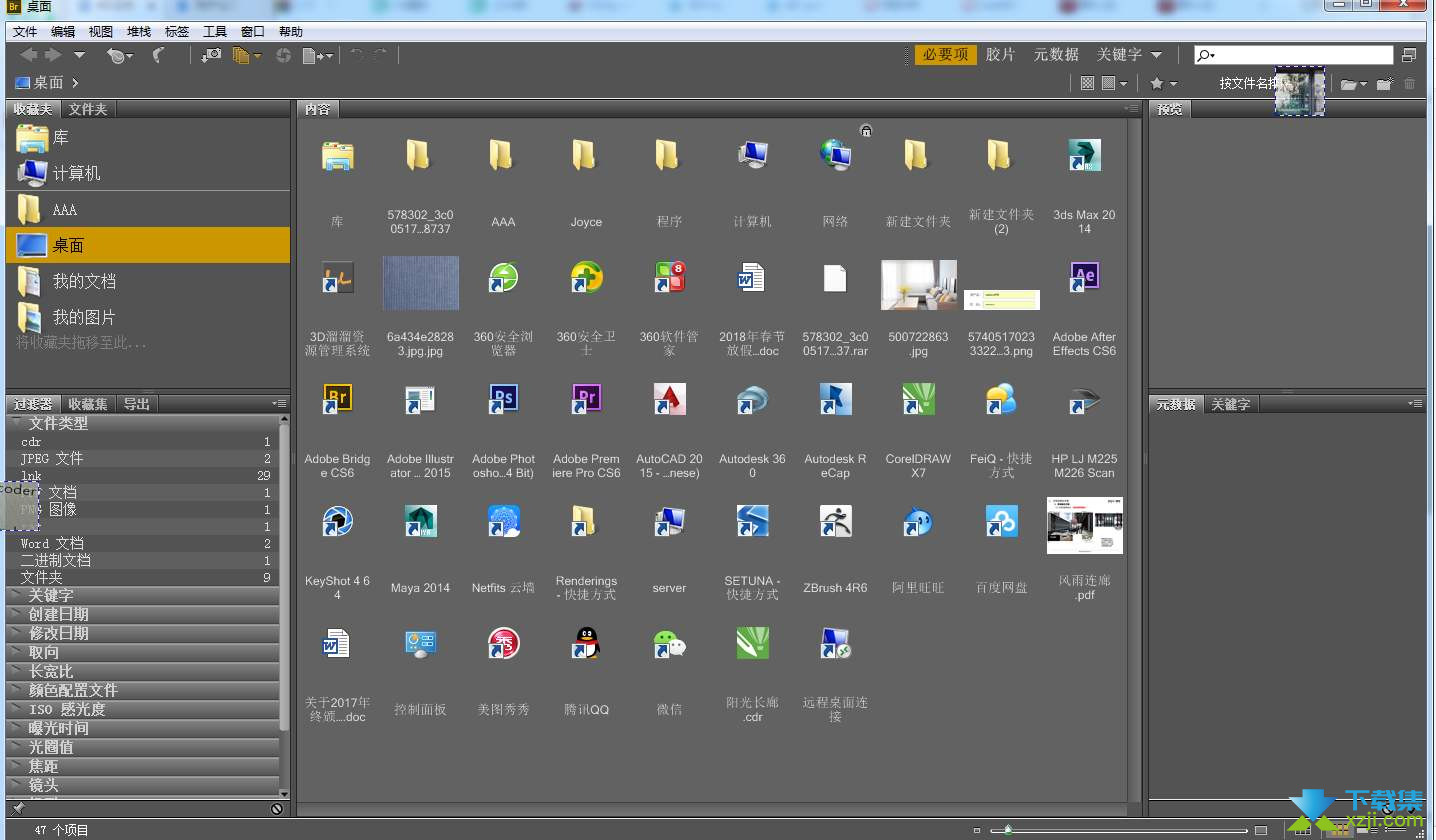 Adobe Bridge界面1