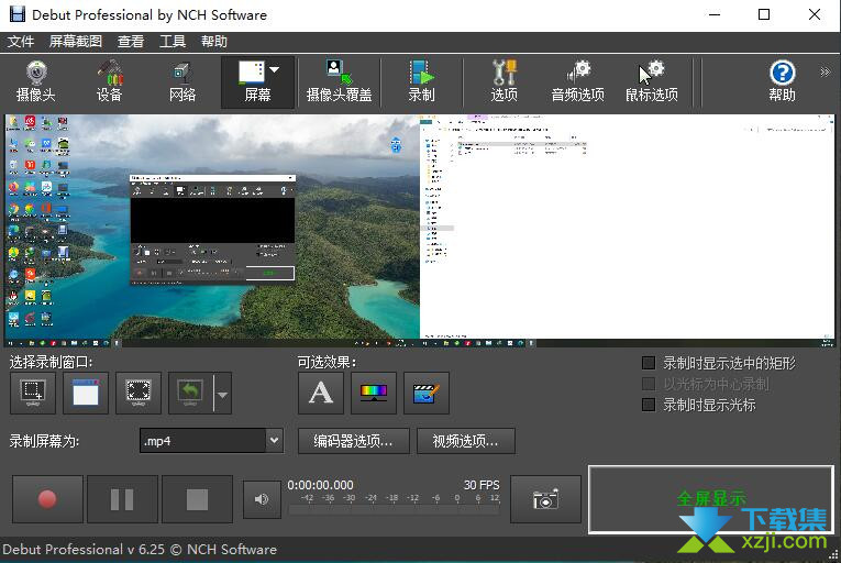 Debut Video Capture Software Pro界面