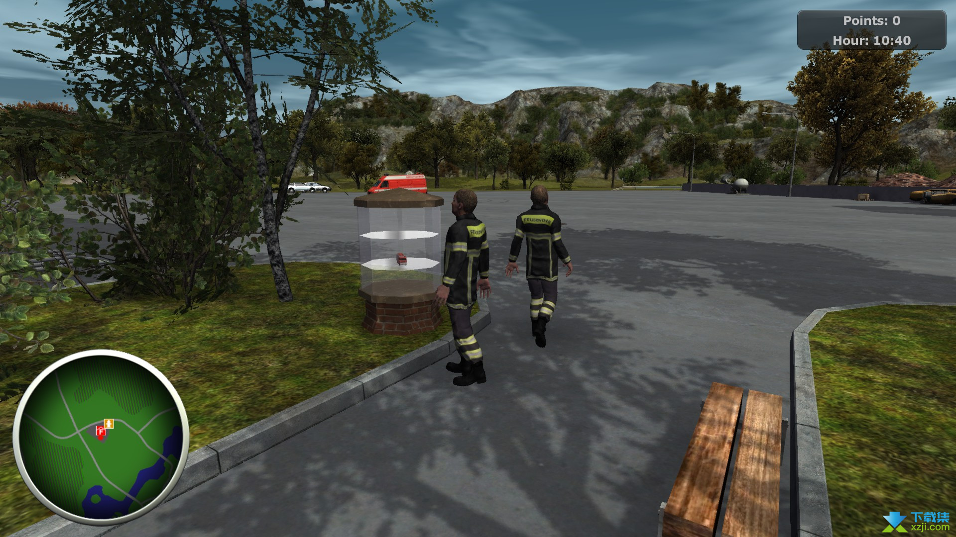 消防员模拟界面