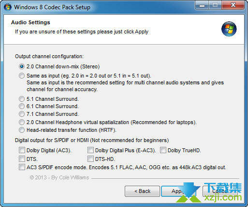 Windows 8 Codec Pack界面3