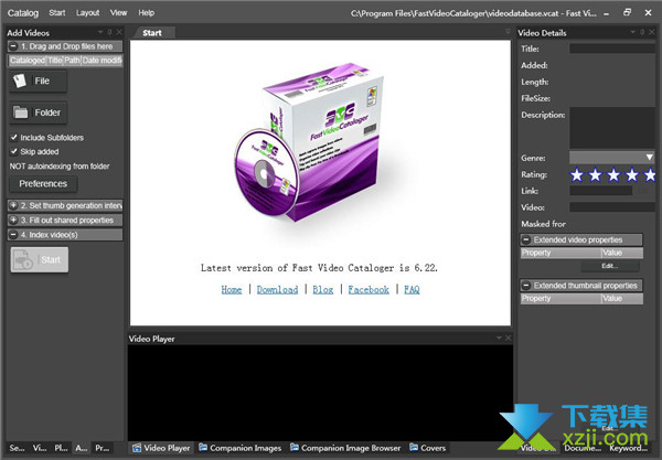 Fast Video Cataloger界面1