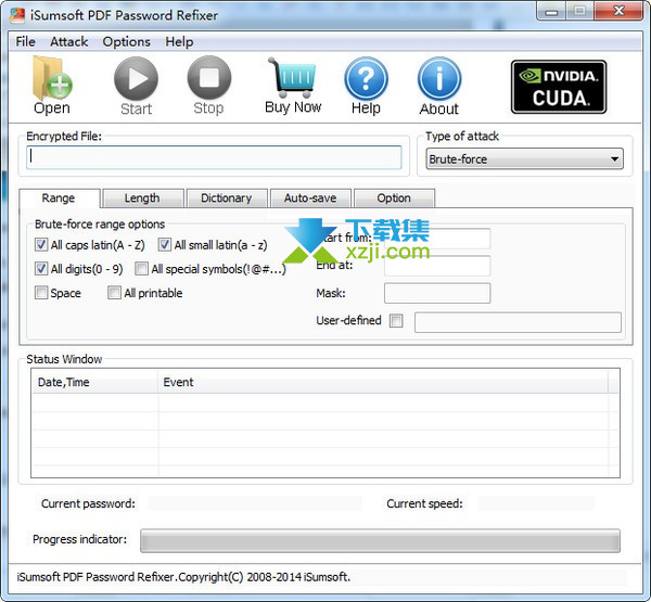 iSumsoft PDF Password Refixer界面