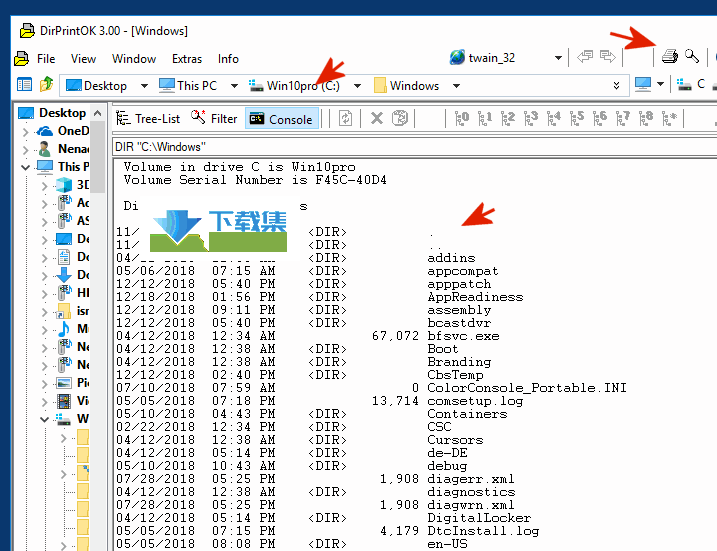 DirPrintOK界面1