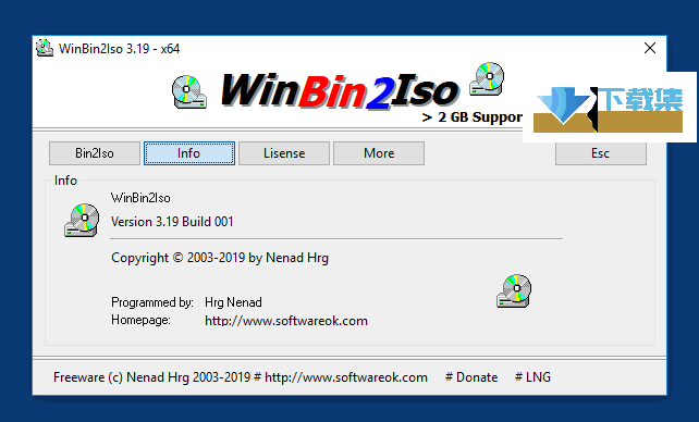 WinBin2Iso界面1