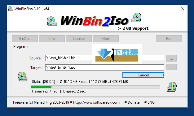 WinBin2Iso界面