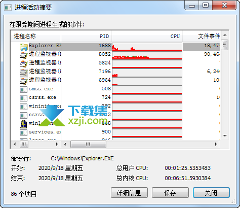 Process Monitor界面1