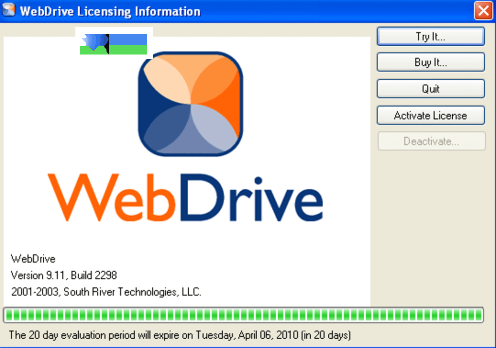WebDrive界面1