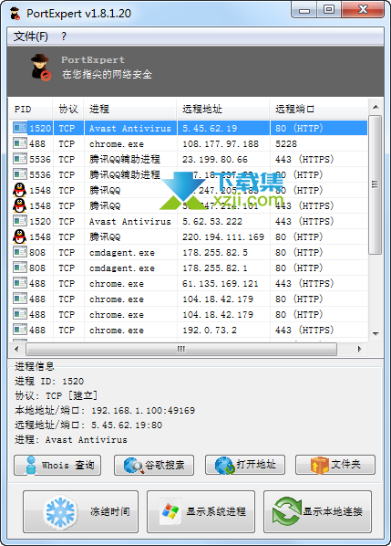 PortExpert界面