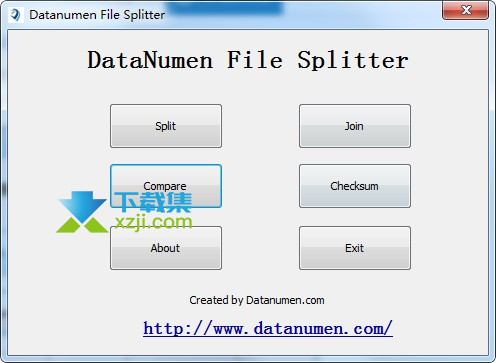 DataNumen File Splitter界面2