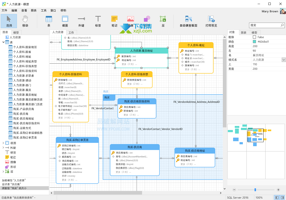 Navicat Data Modeler界面