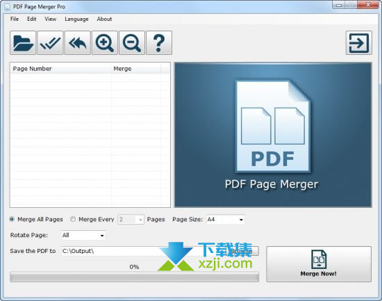 PDF Page Merger Pro界面