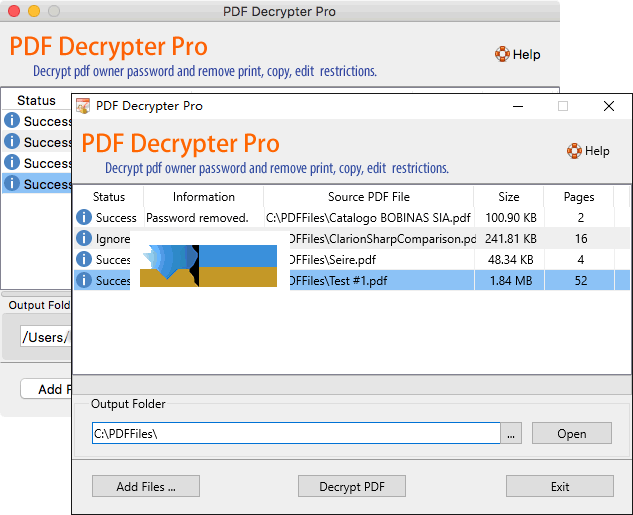 PDF Decrypter Pro界面1