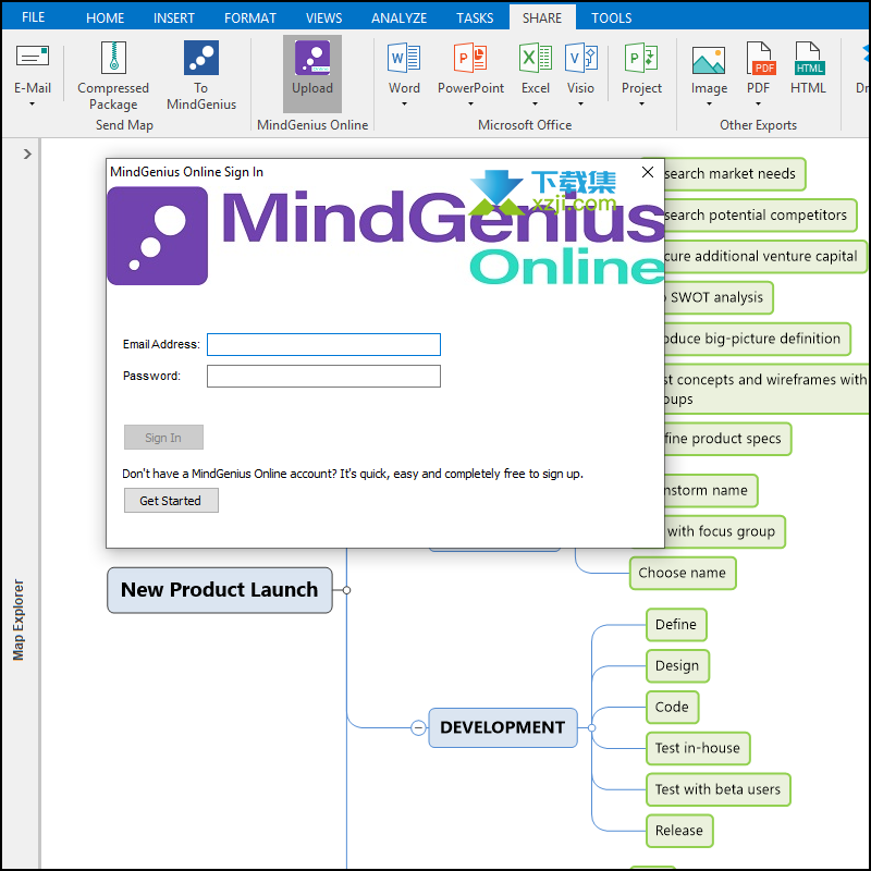 MindGenius界面1