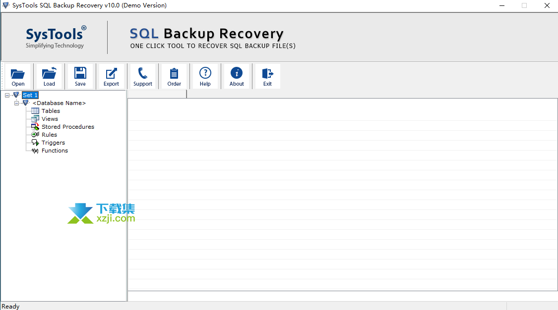 SysTools SQLBackup Recovery界面
