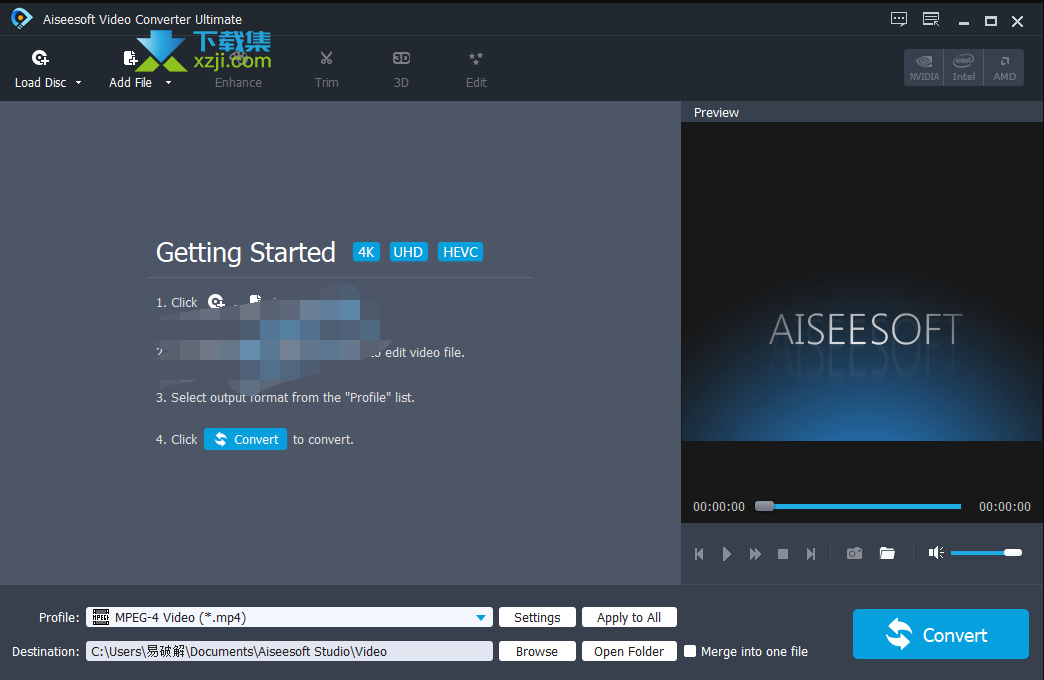 Aiseesoft Video Converter Ultimate界面