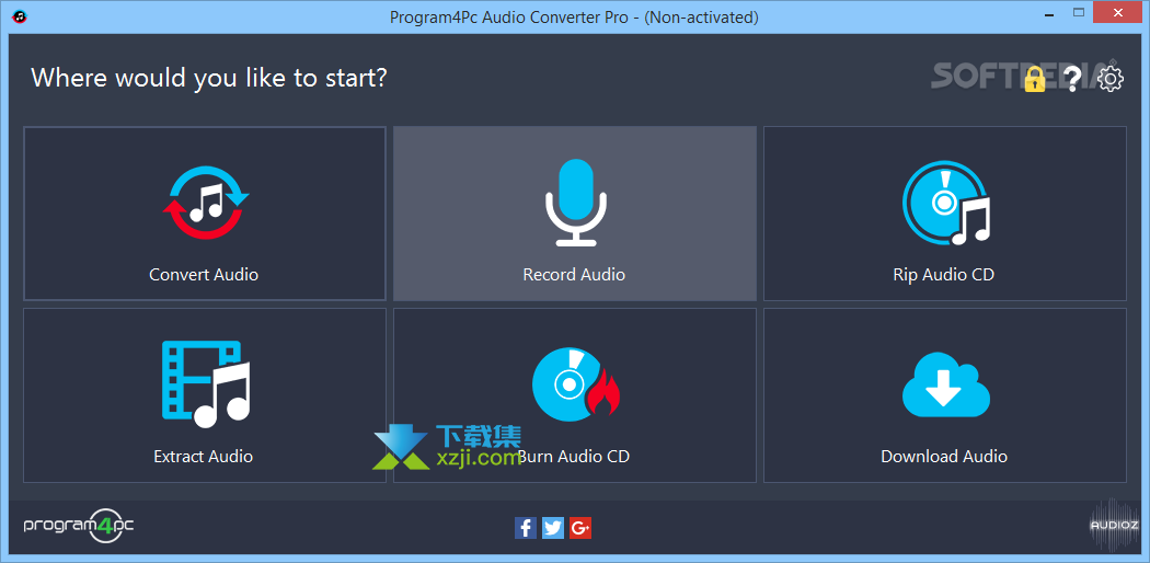 Program4Pc Audio Converter Pro界面