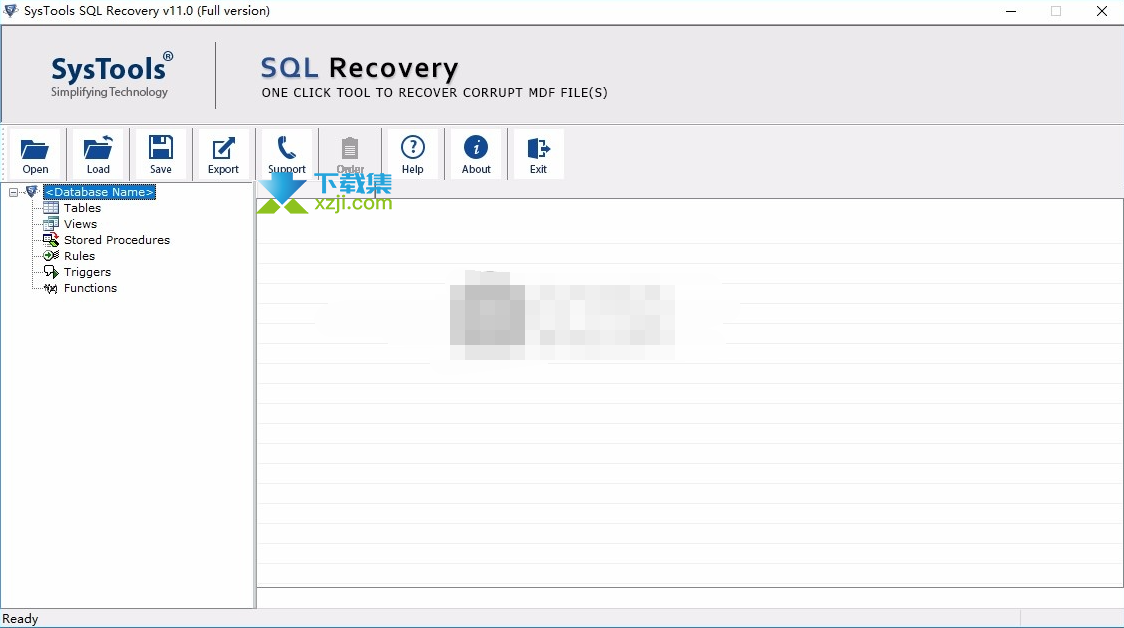 SysTools SQL Recovery界面