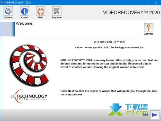 VIDEORECOVERY界面