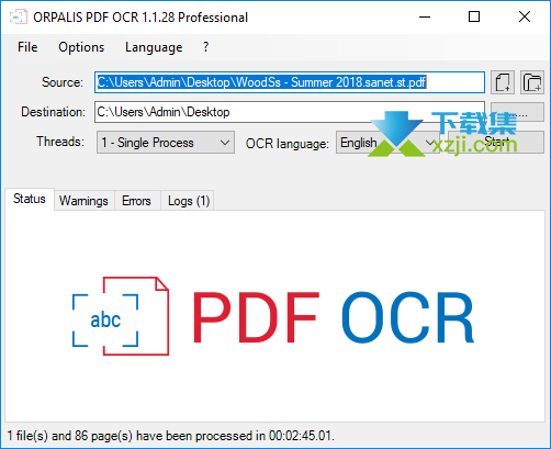 ORPALIS PDF OCR界面