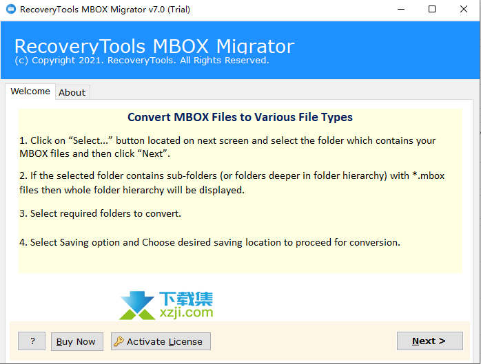 MBOX Migrator界面