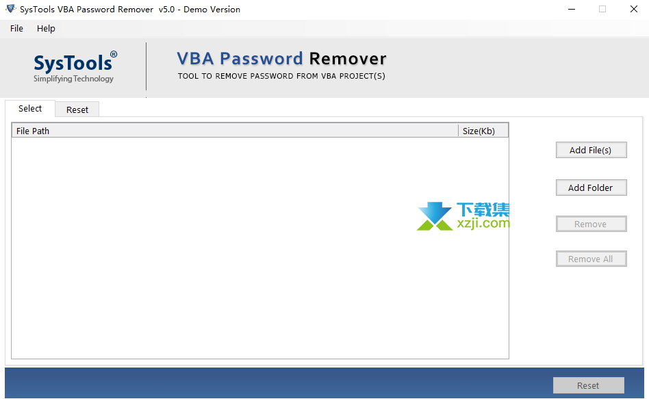 VBA Password Remover界面