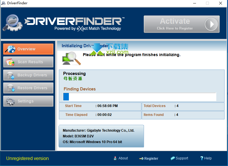 DriverFinder界面
