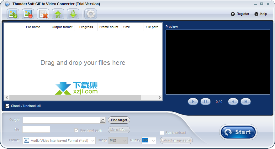 ThunderSoft GIF to Video Converter界面