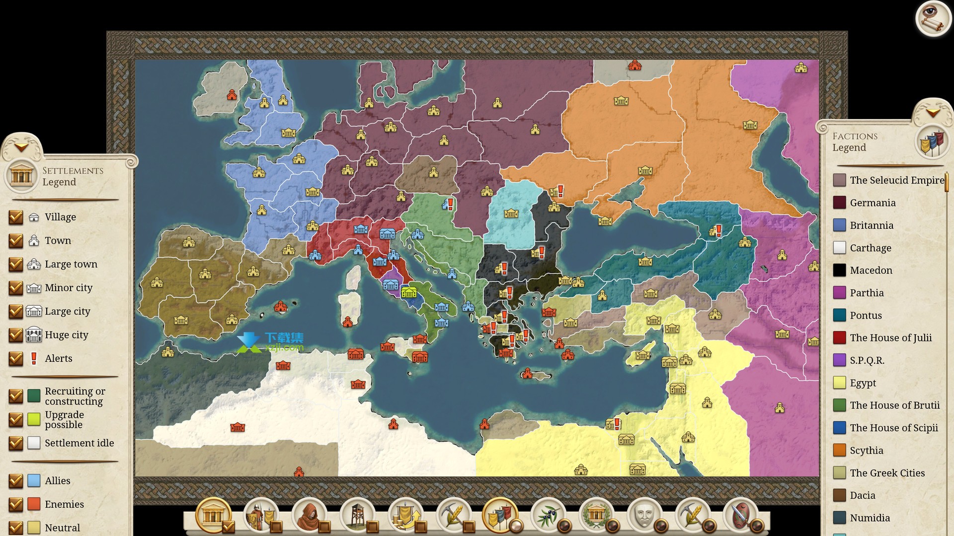 罗马全面战争重制版界面