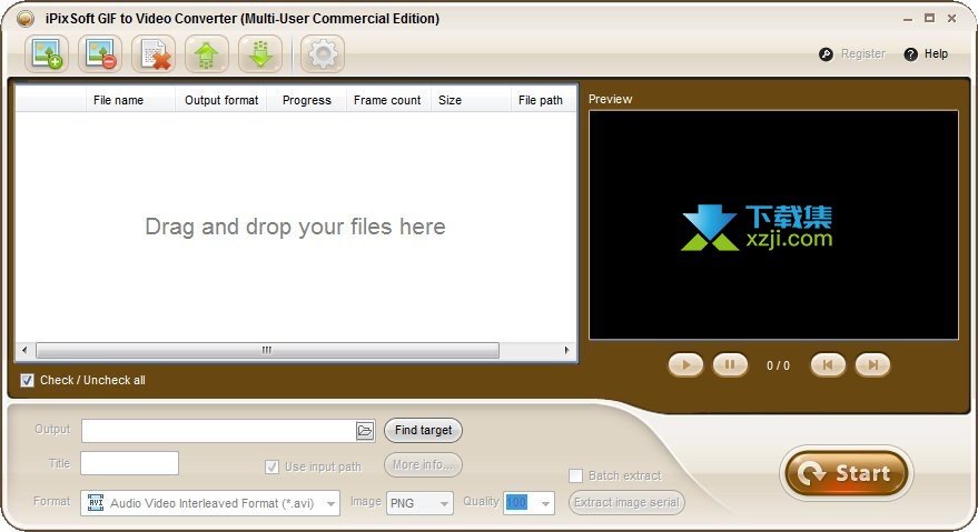 iPixSoft GIF to Video Converter界面