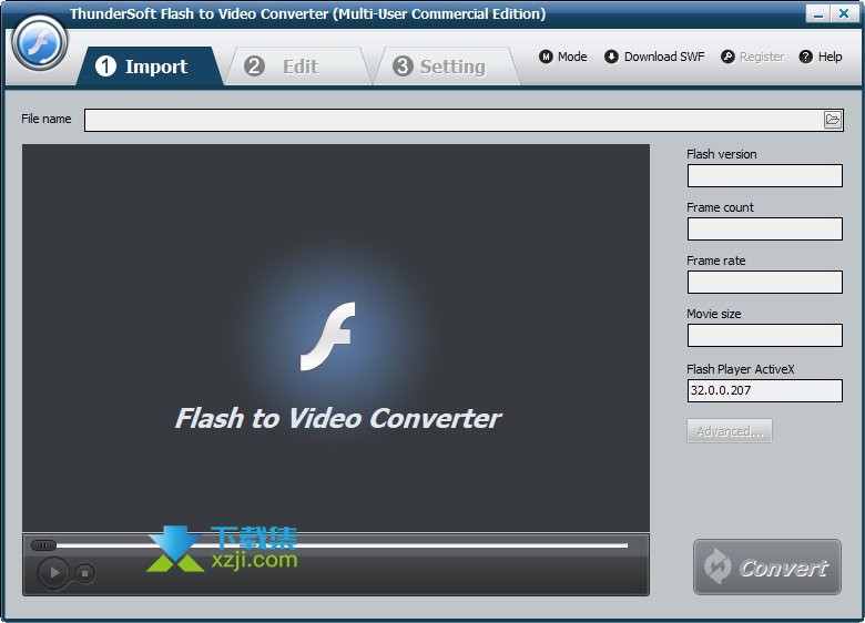 Flash to Video Converter界面