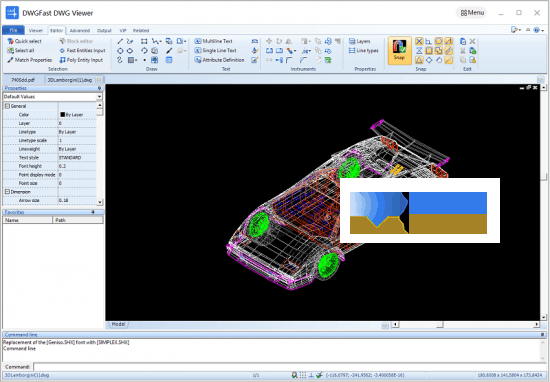 DWGFAST DWG Viewer界面