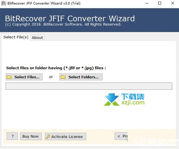 BitRecover JFIF Converter Wizard界面