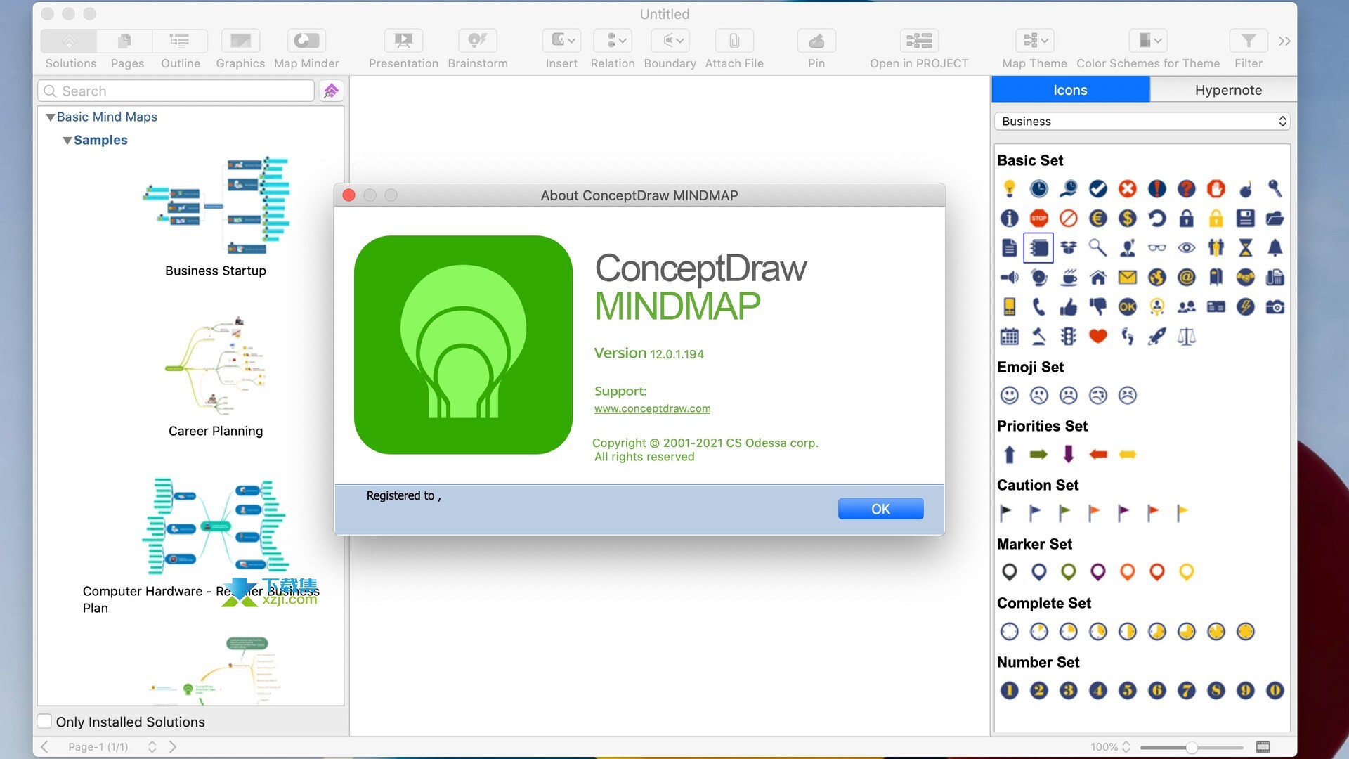 ConceptDraw MINDMAP界面