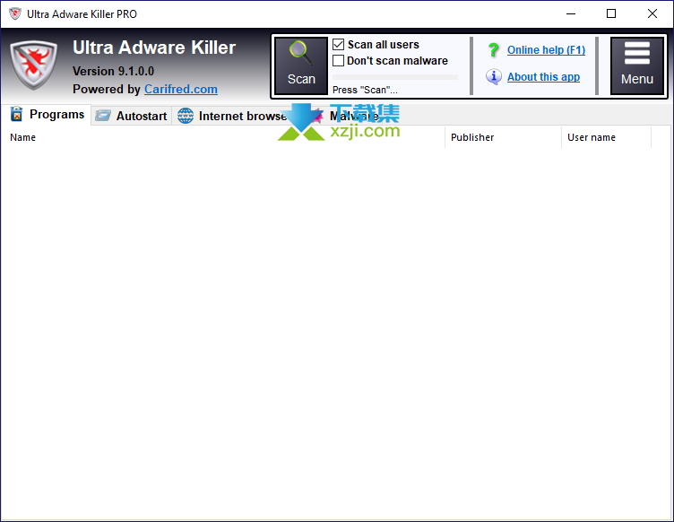 Ultra Adware Killer界面