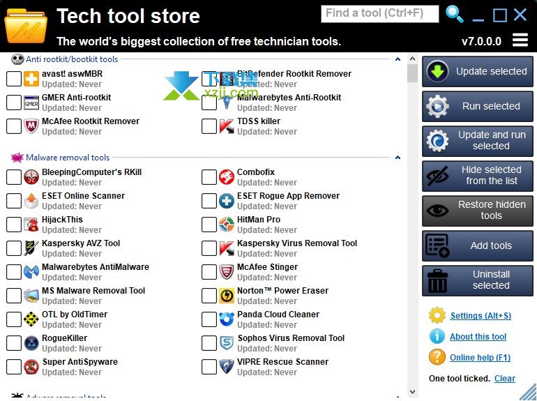 Tech Tool Store界面
