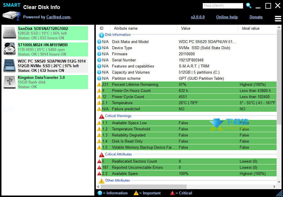 Clear Disk Info界面