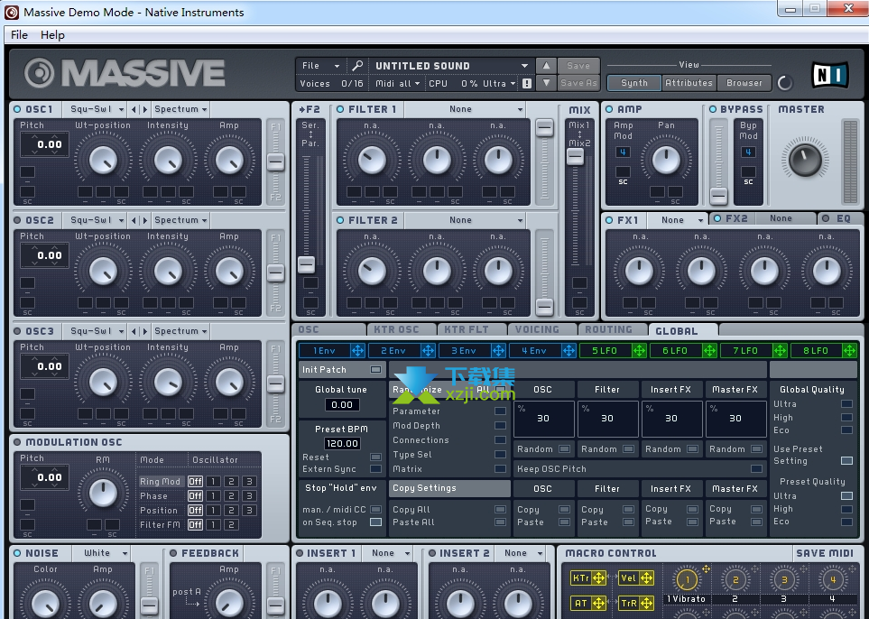 Native Instruments Massive界面