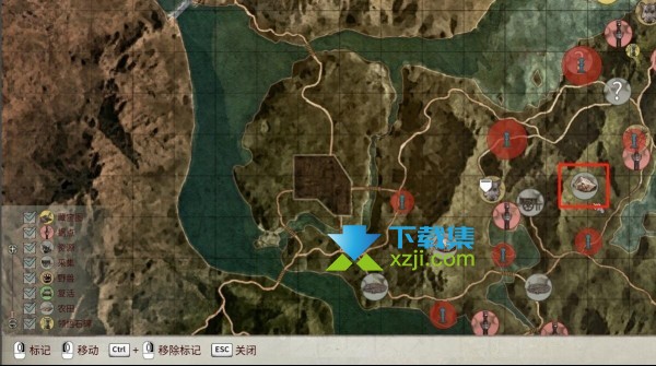 《帝国神话》游戏中铜矿资源点坐标分布图