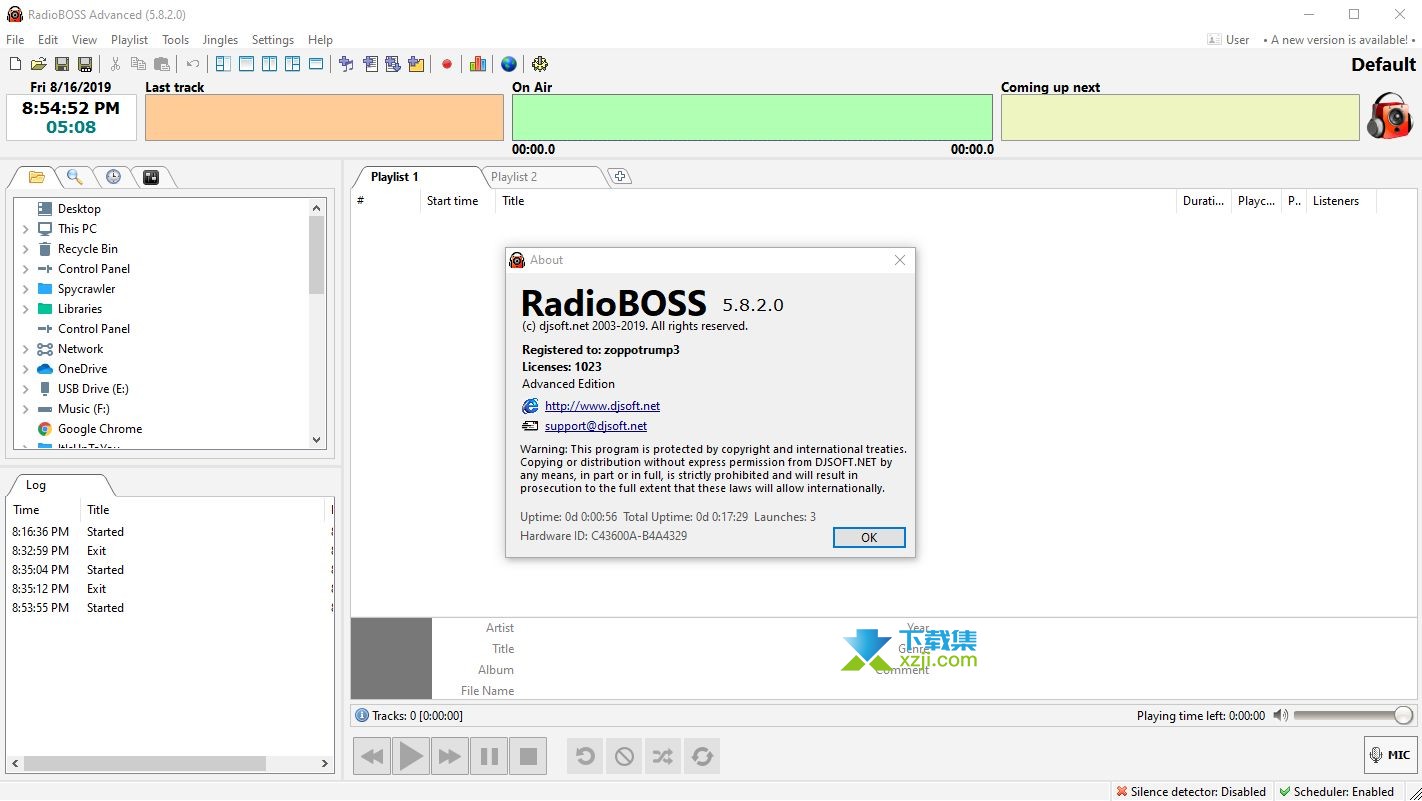 RadioBOSS界面