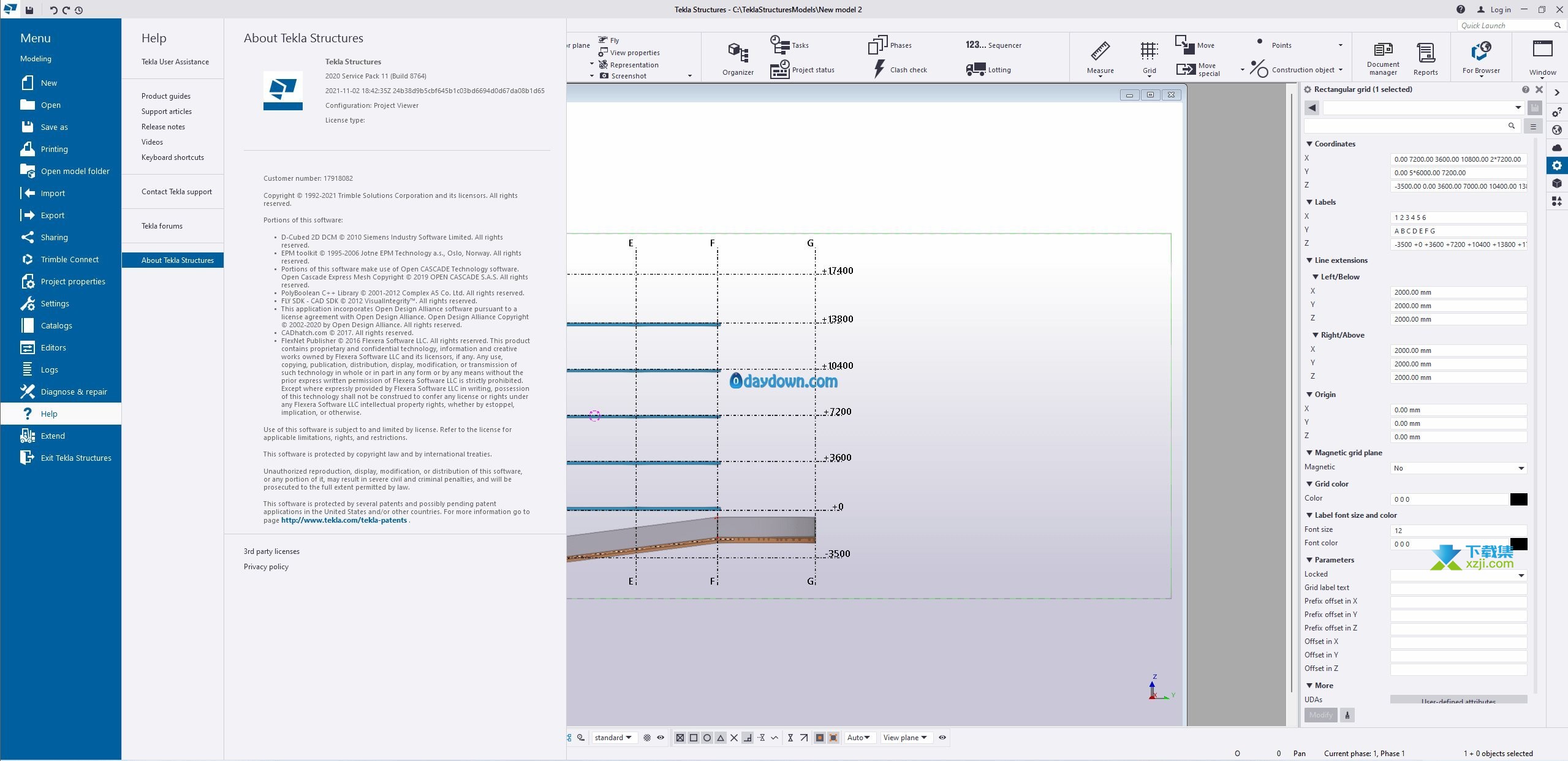 Tekla Structures界面