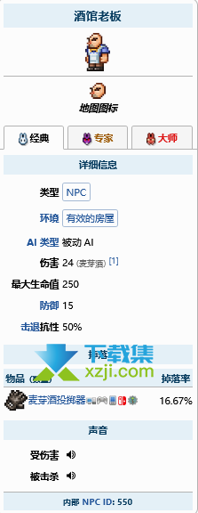 《泰拉瑞亚》游戏中酒馆老板NPC入住条件介绍