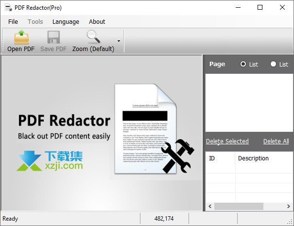 PDF Redactor Pro界面