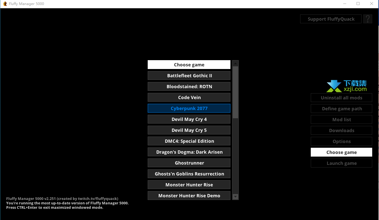 Fluffy Manager 5000界面