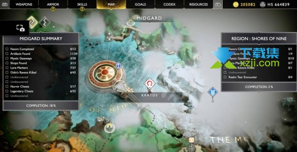 《战神4》游戏中12个世界树露珠分布位置在哪
