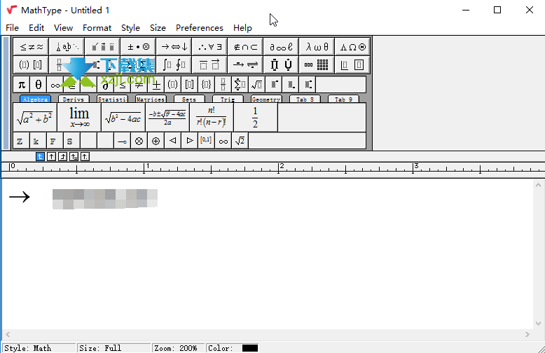 MathType界面2